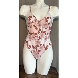 NWT $168 Lolli Swim Girly One Piece Swimsuit Sweet Blossom floral Bathing Suit